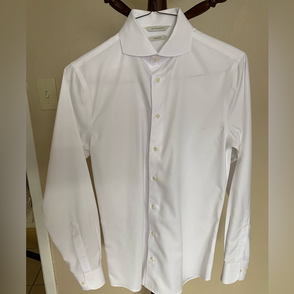 Suitsupply Mens Dress Shirt White 37/14.5